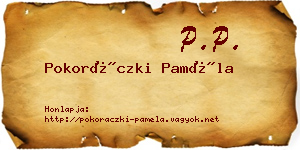 Pokoráczki Paméla névjegykártya